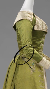 Note how the pleating doesn't match there. That's also the Victorians.